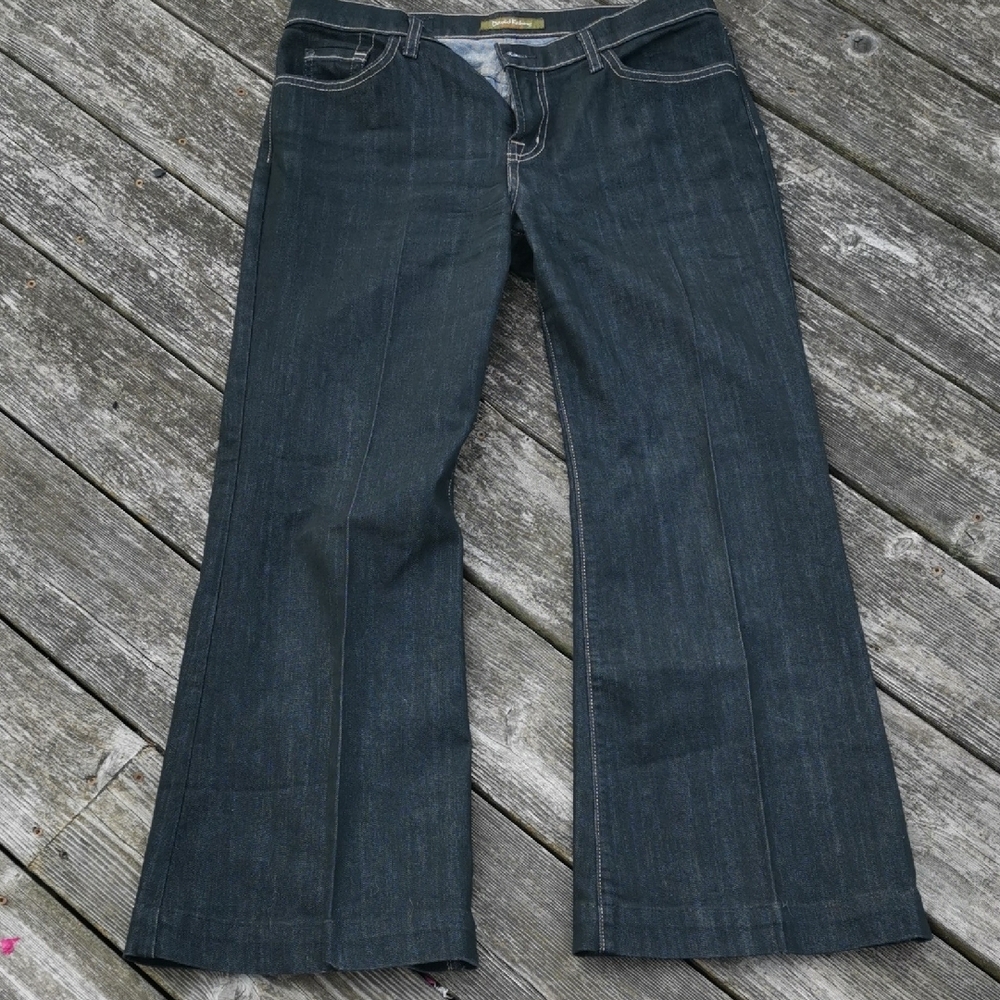 David Kahn Dark Wash Wide Leg Jeans